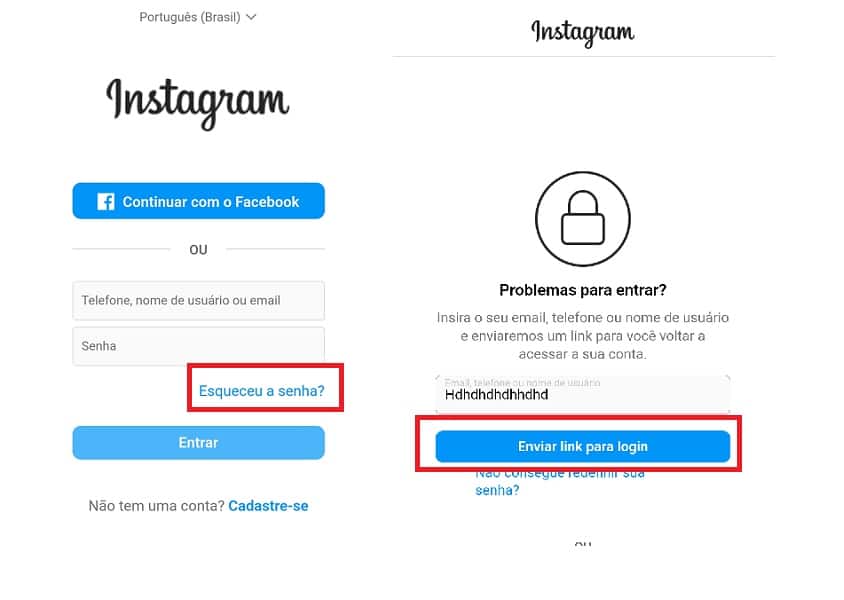 Passo a passo de como recuperar uma conta no Instagram se você esqueceu o usuário ou a senha