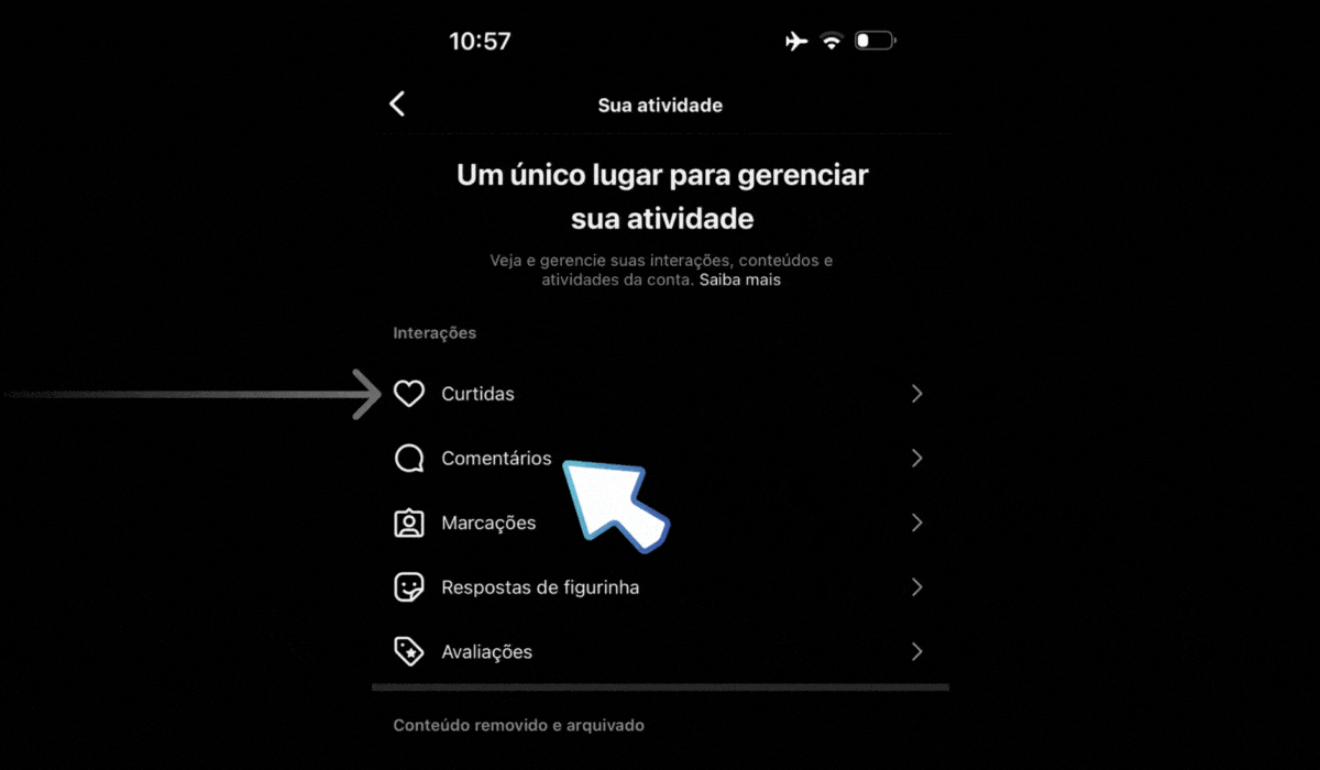 Quarto e último passo Como Ver Publicações Que Você curtiu no Instagram