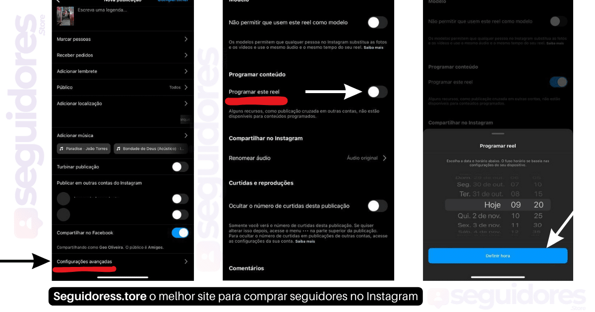 Passo a passo como agendar postagem no Instagram